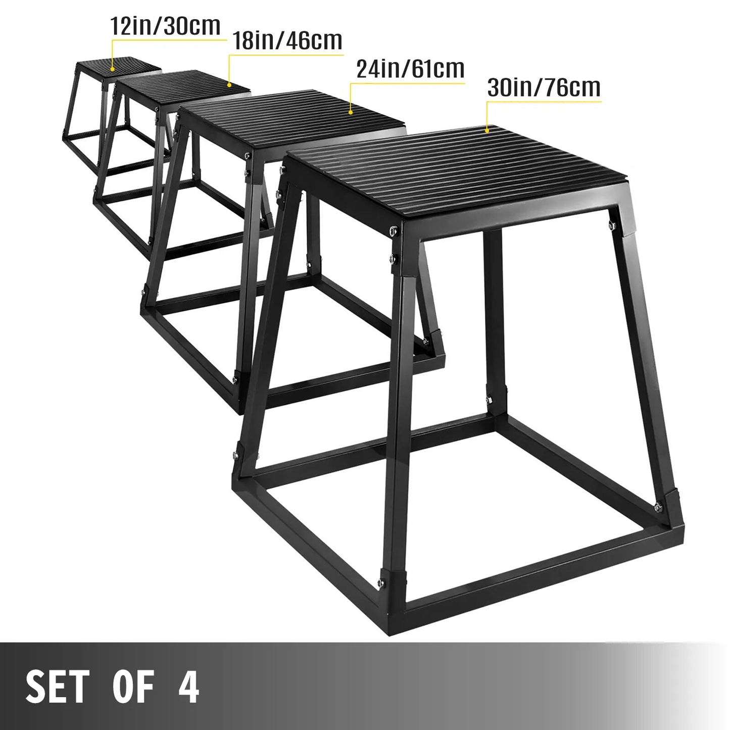 Plyometric Box Set 12", 18", 24",30" (inch)