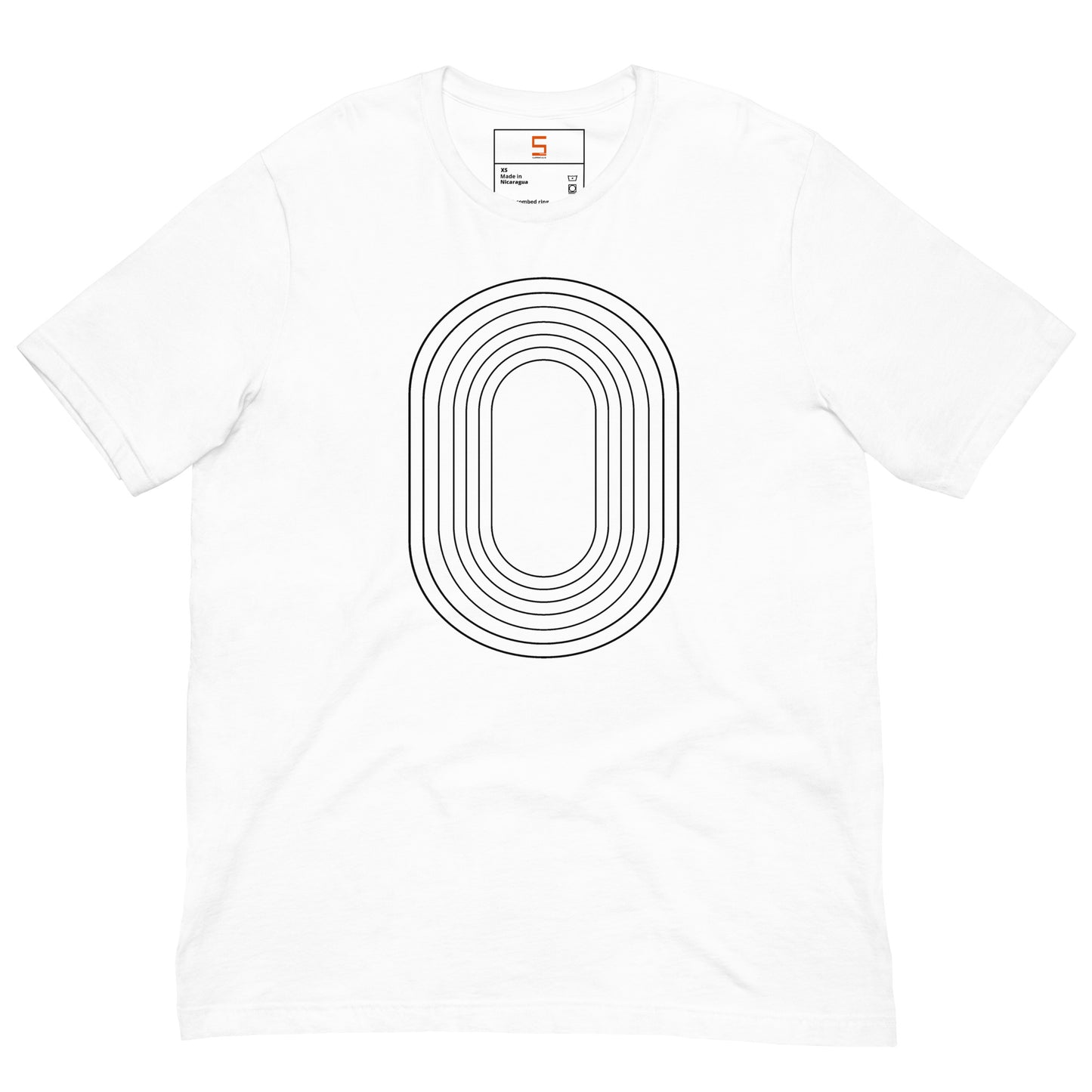 Track Oval Tee - White