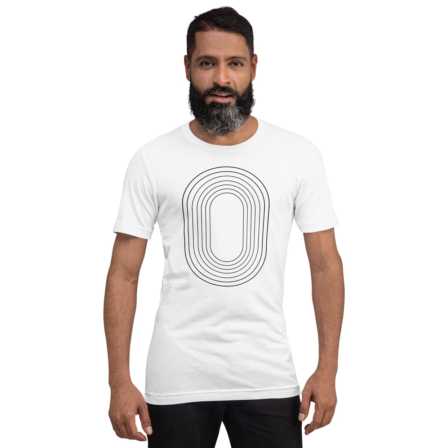 Track Oval Tee - White