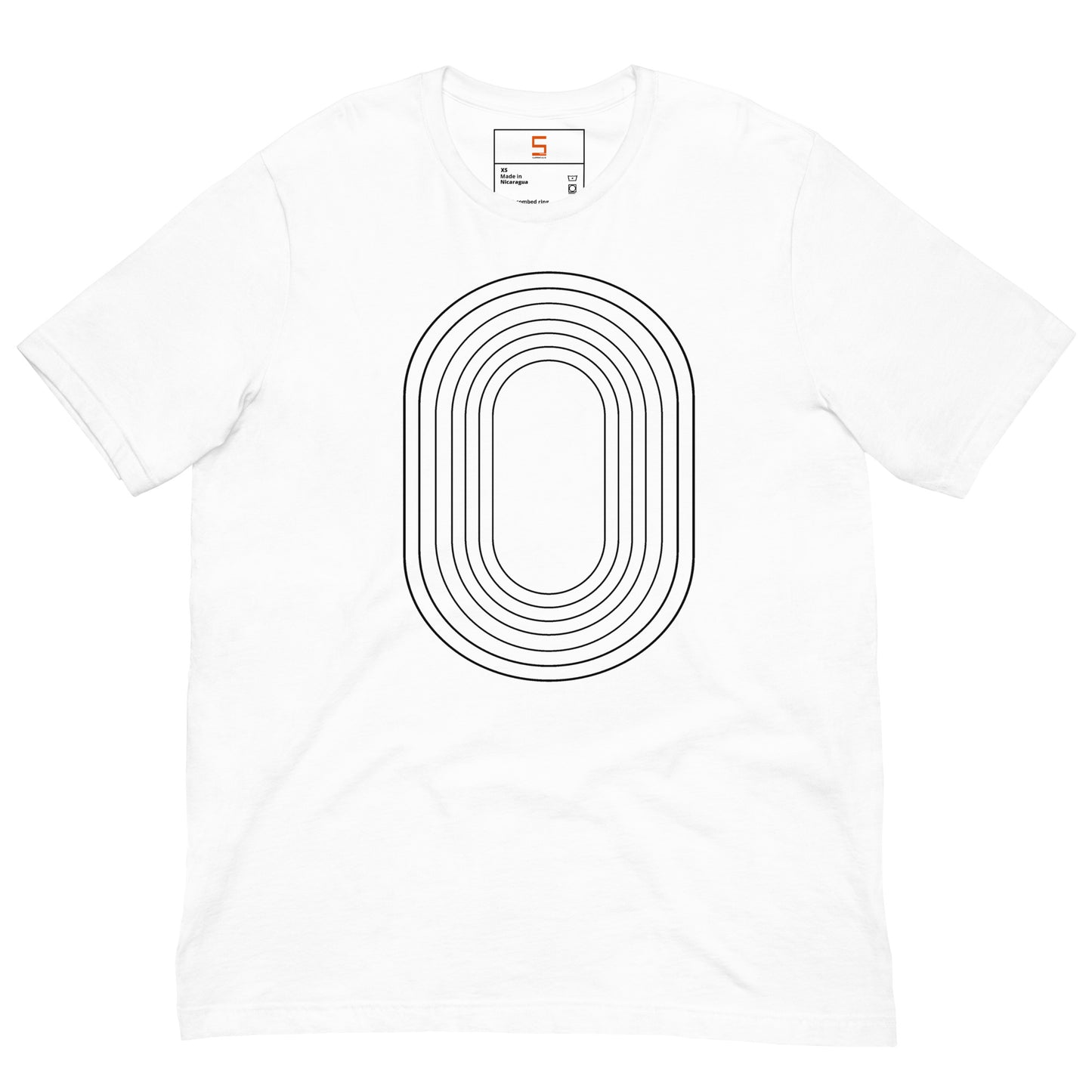Track Oval Tee - White